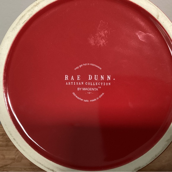 🔴 Beautiful Rae Dunn “Ho Ho Ho” Christmas Dog Bowl - Candy Bowl - Candle Holder - Picture 9 of 12